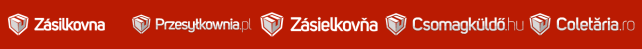 Zásilkovna / Zásielkovňa / Csomagküldő / Przesyłkownia / Coletăria