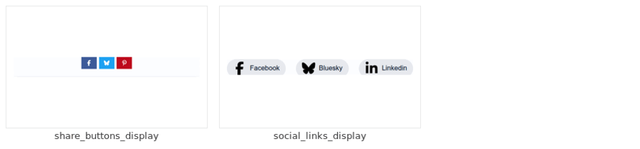 SocialBundle blocks