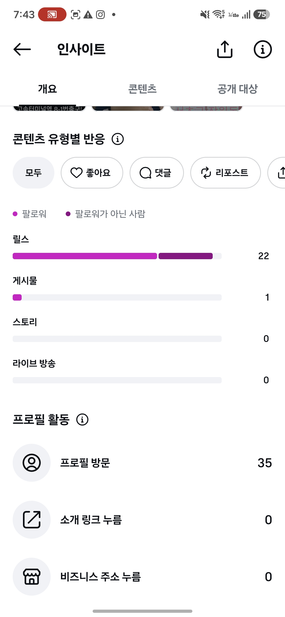 인스타그램 인사이트 1