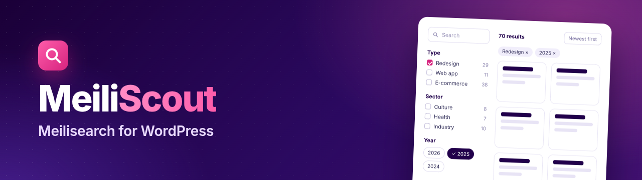 MeiliScout: Meilisearch for WordPress