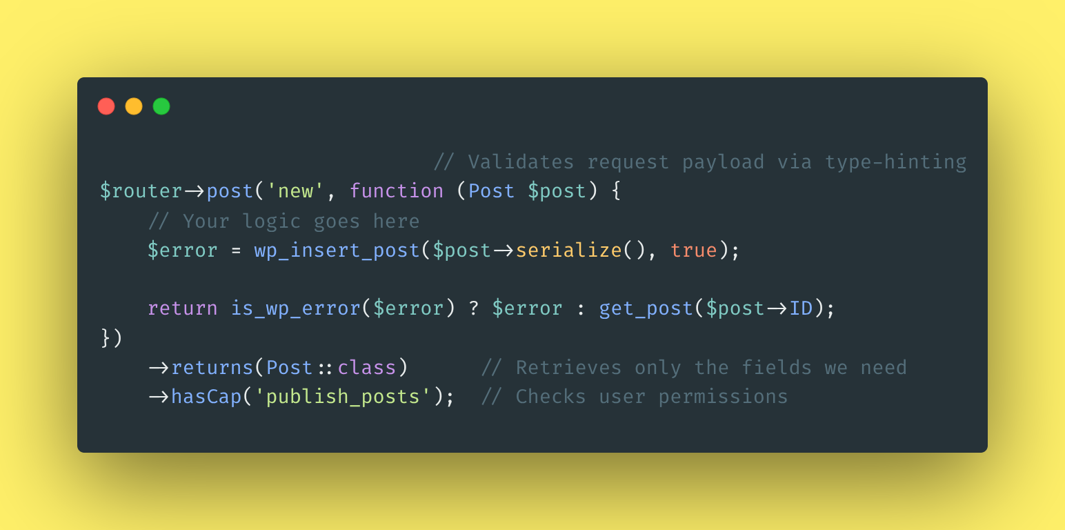 WordPress REST endpoints made easy