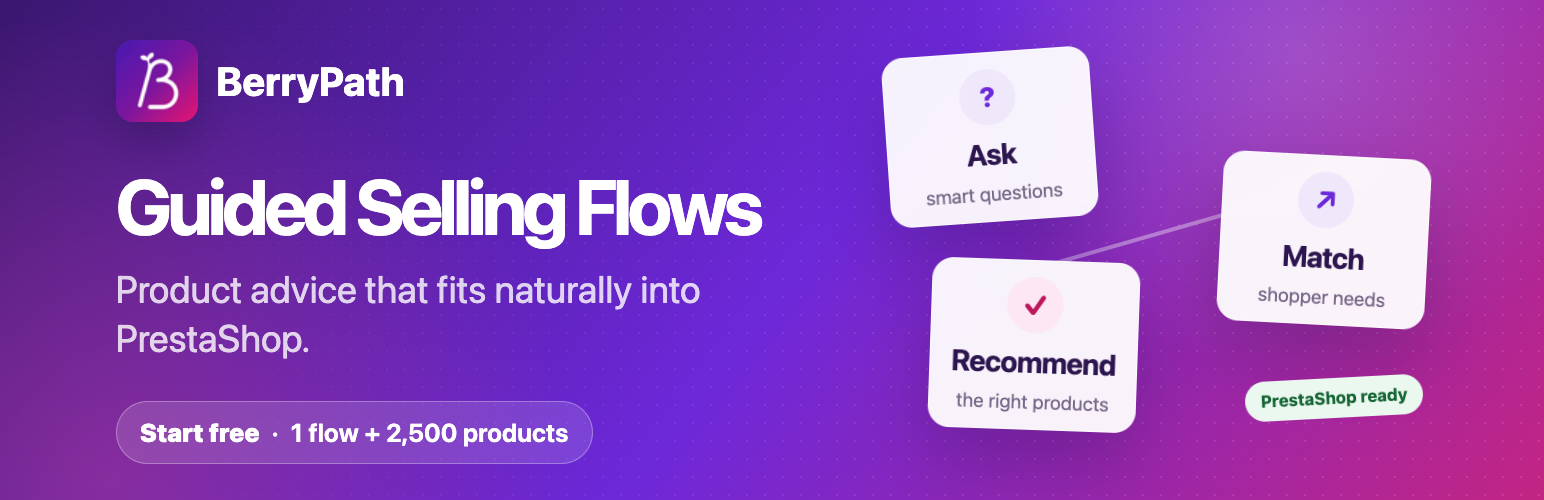 BerryPath Guided Selling Flows for PrestaShop