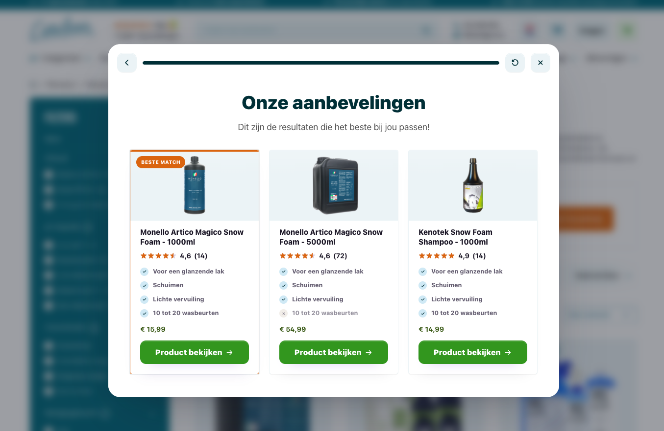 Product recommendations from a BerryPath flow