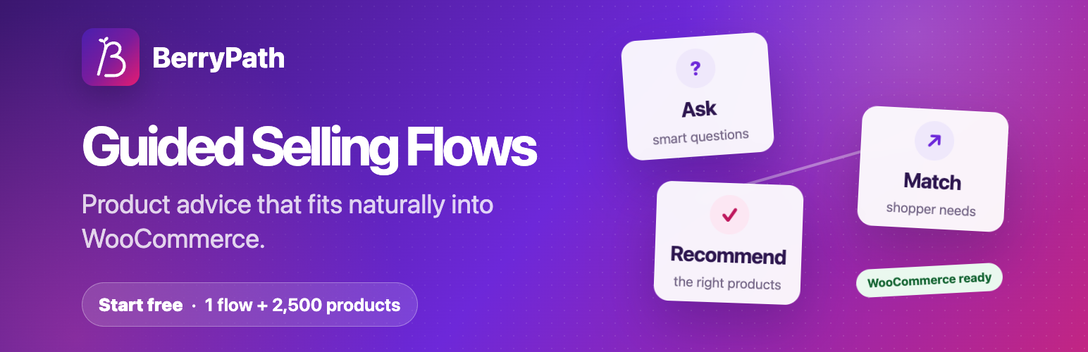 BerryPath Guided Selling Flows for WooCommerce