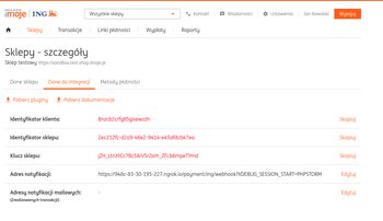 Screenshot showing payment method config in admin