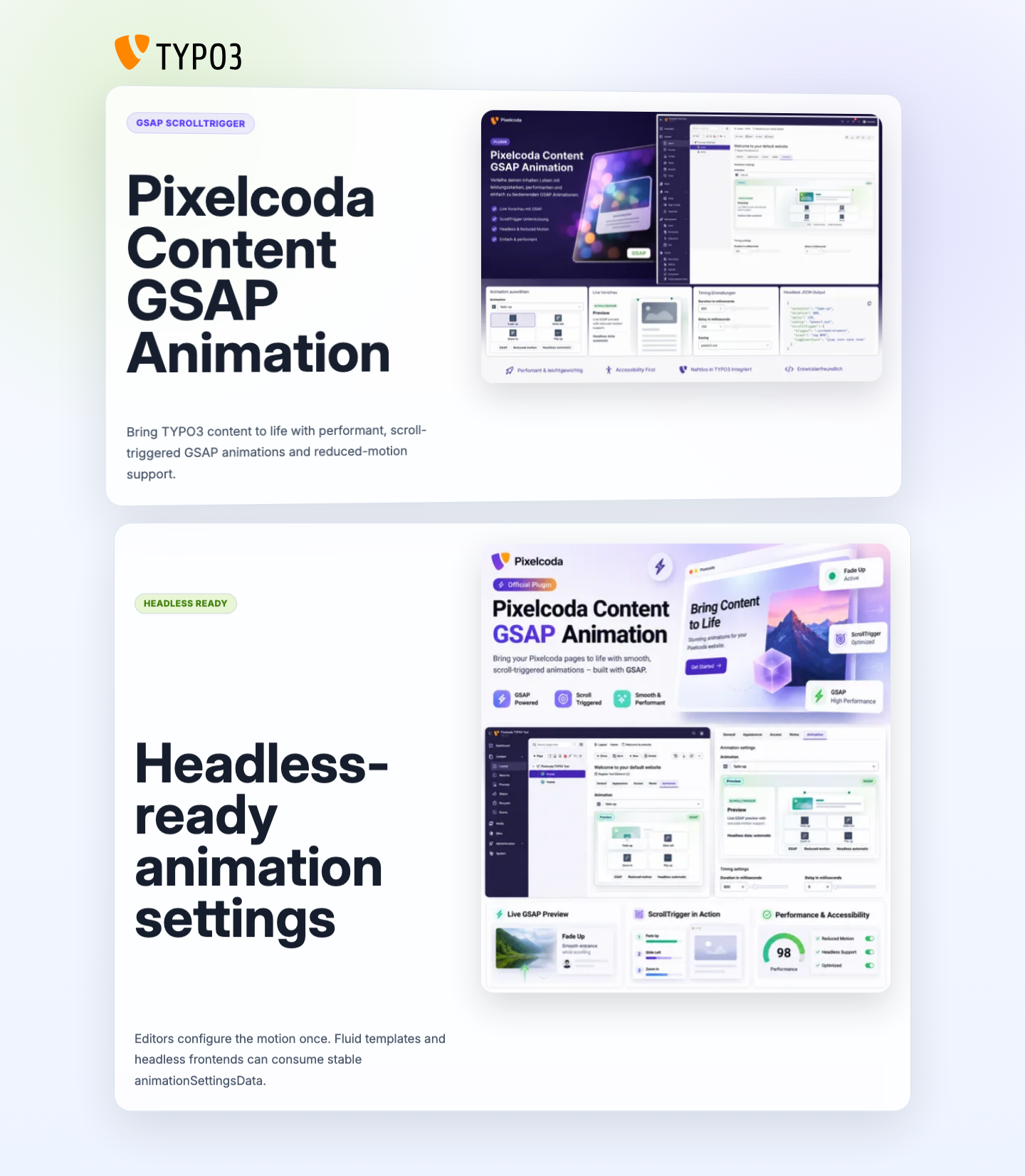 Styled frontend demo