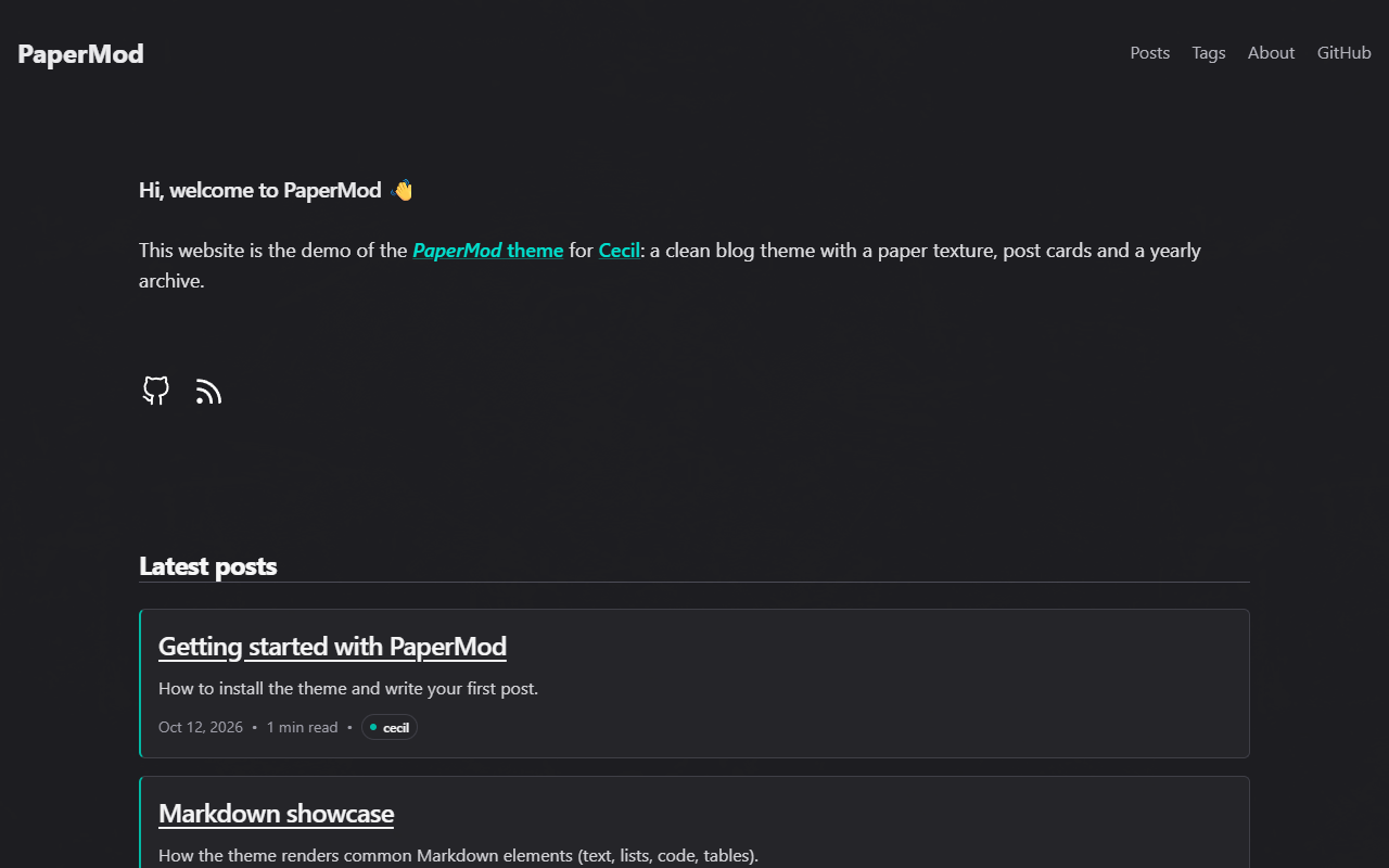 Demo screenshot (dark)