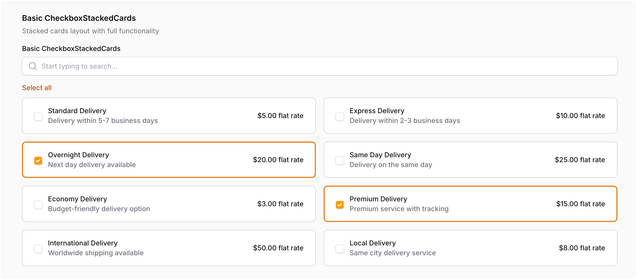 CheckboxStackedCards