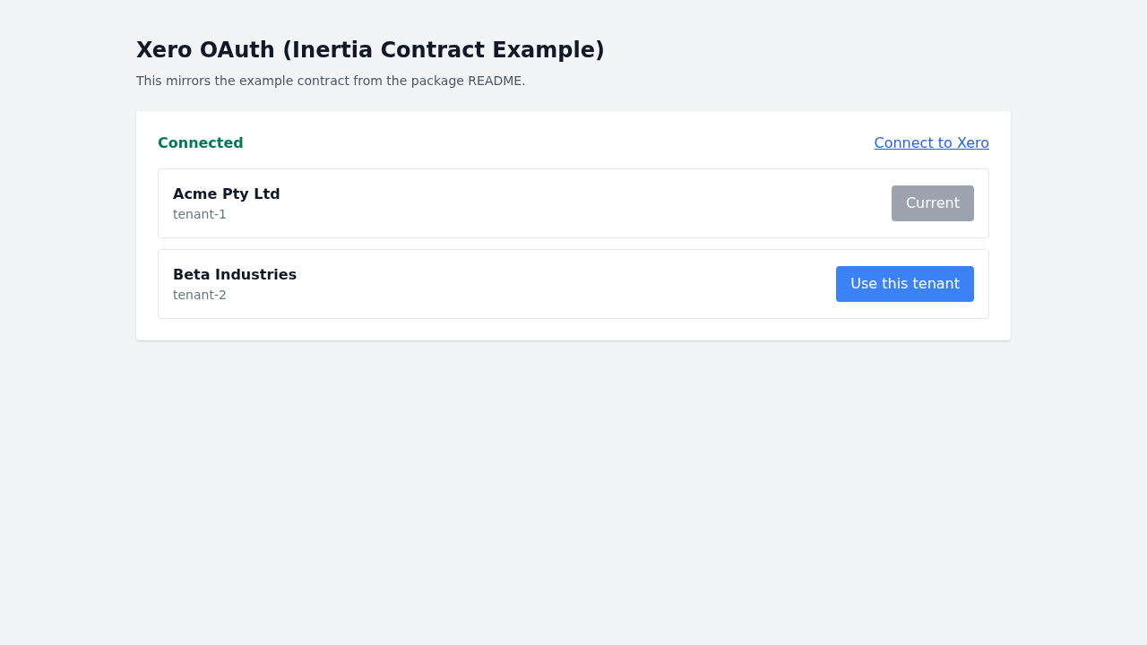 Inertia contract