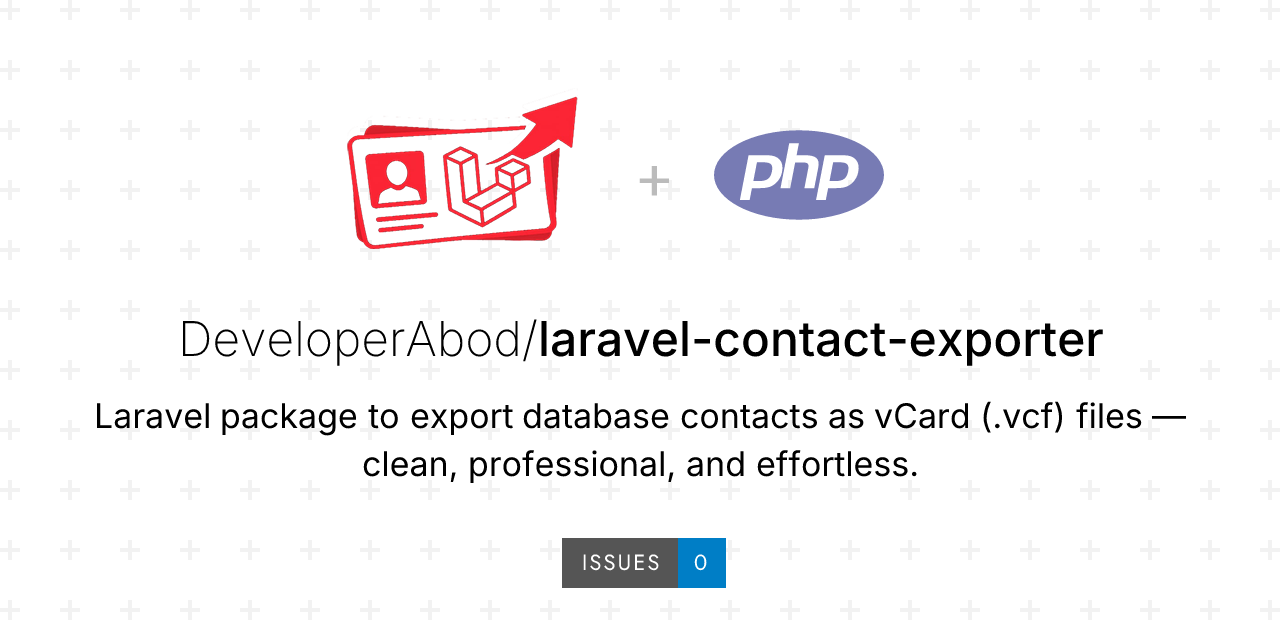 Laravel Contact Exporter