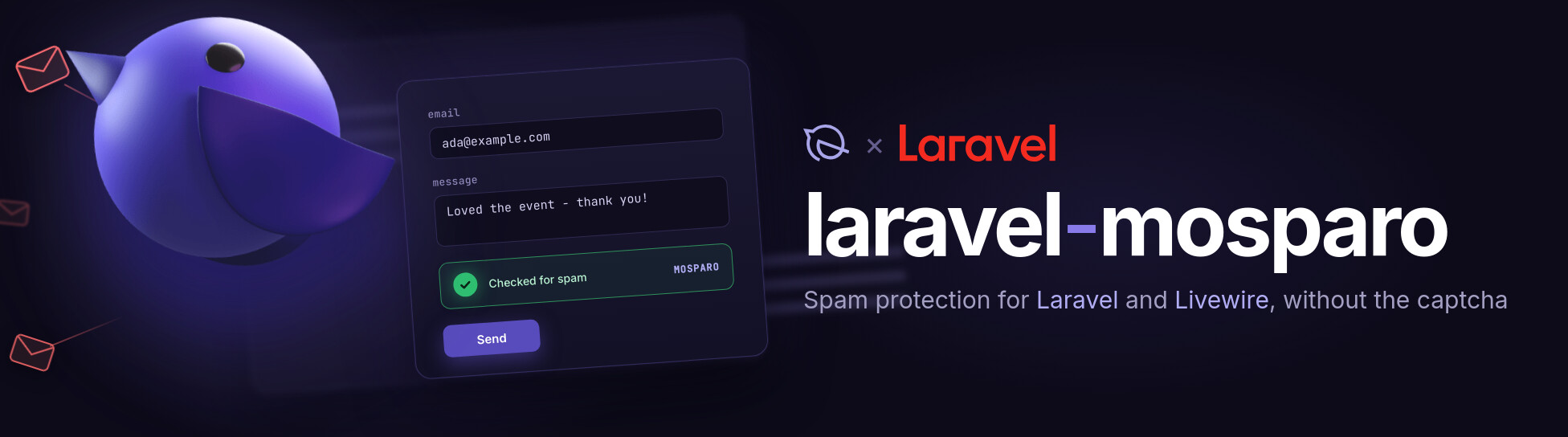laravel-mosparo - spam protection for Laravel and Livewire, without the captcha