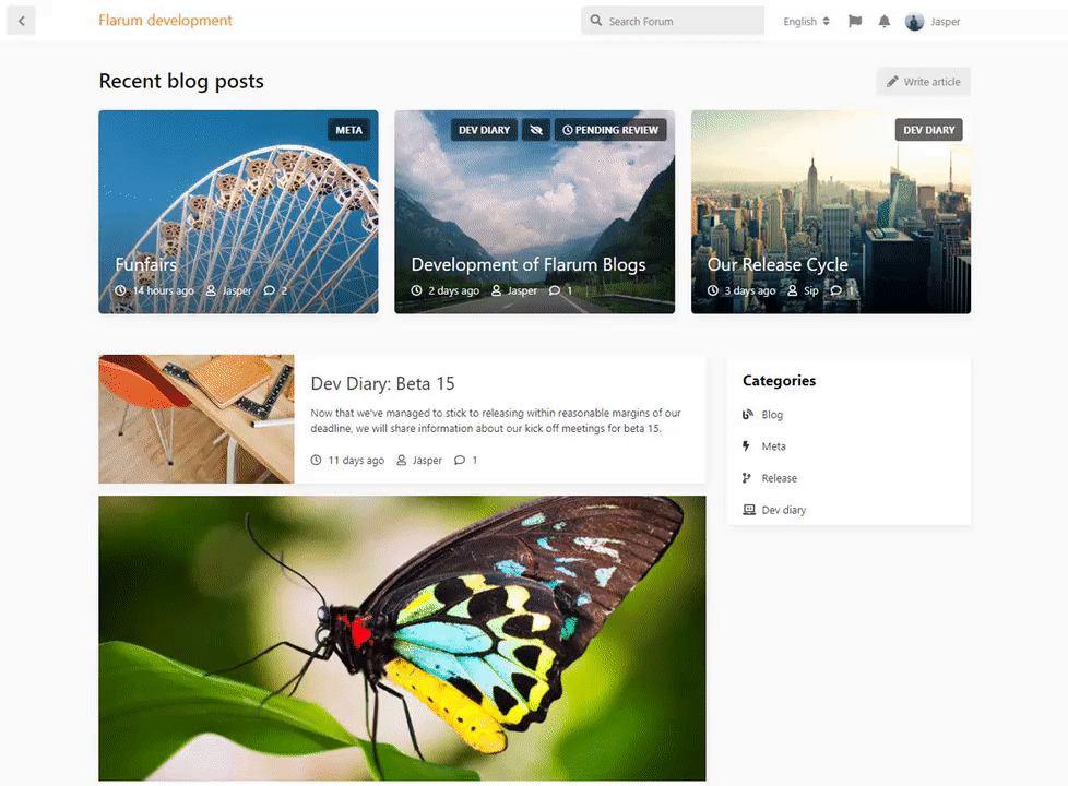 Blog overview