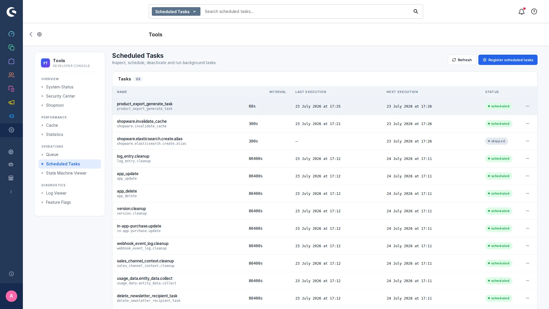 Scheduled Tasks