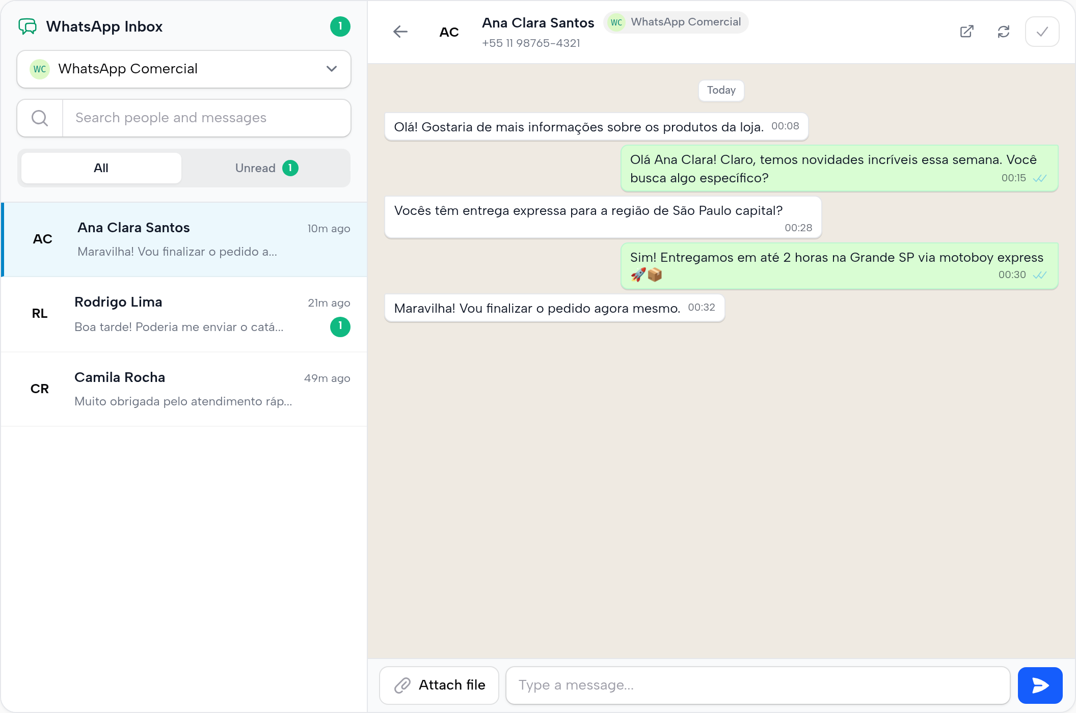 WhatsApp Live Inbox & Chat in Filament