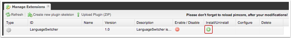 Installing language switcher