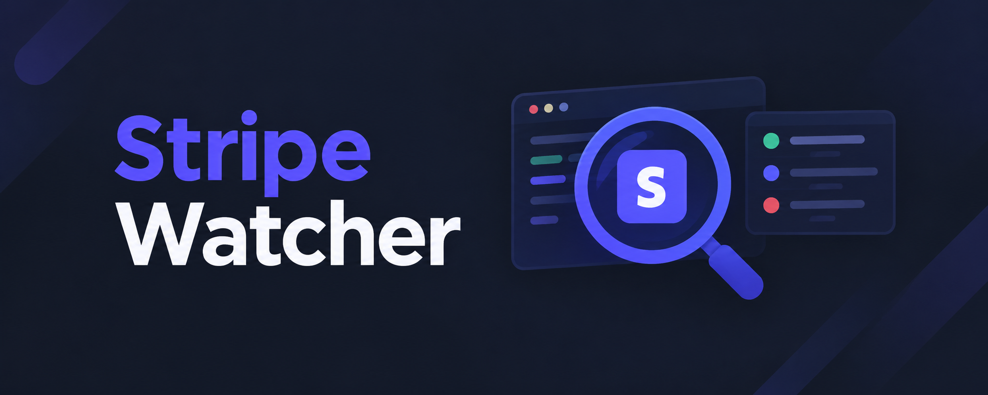 Stripe Watcher dashboard