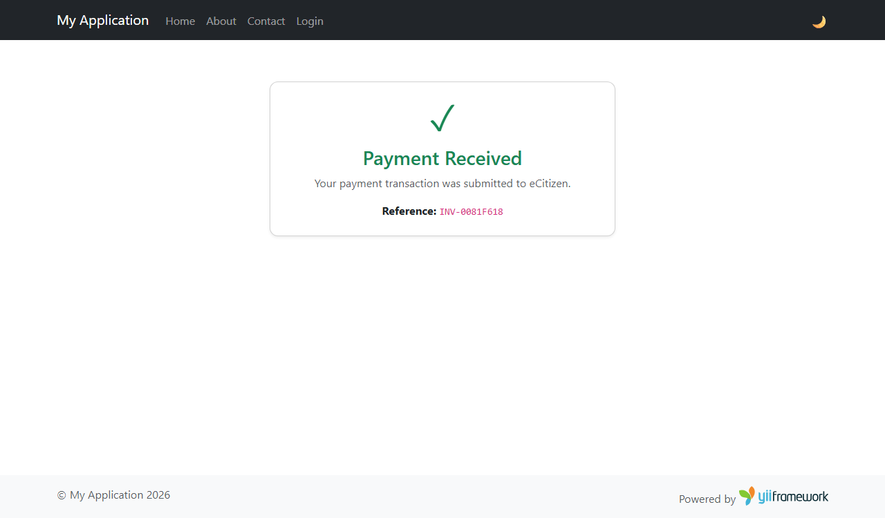 eCitizen Payment Confirmation