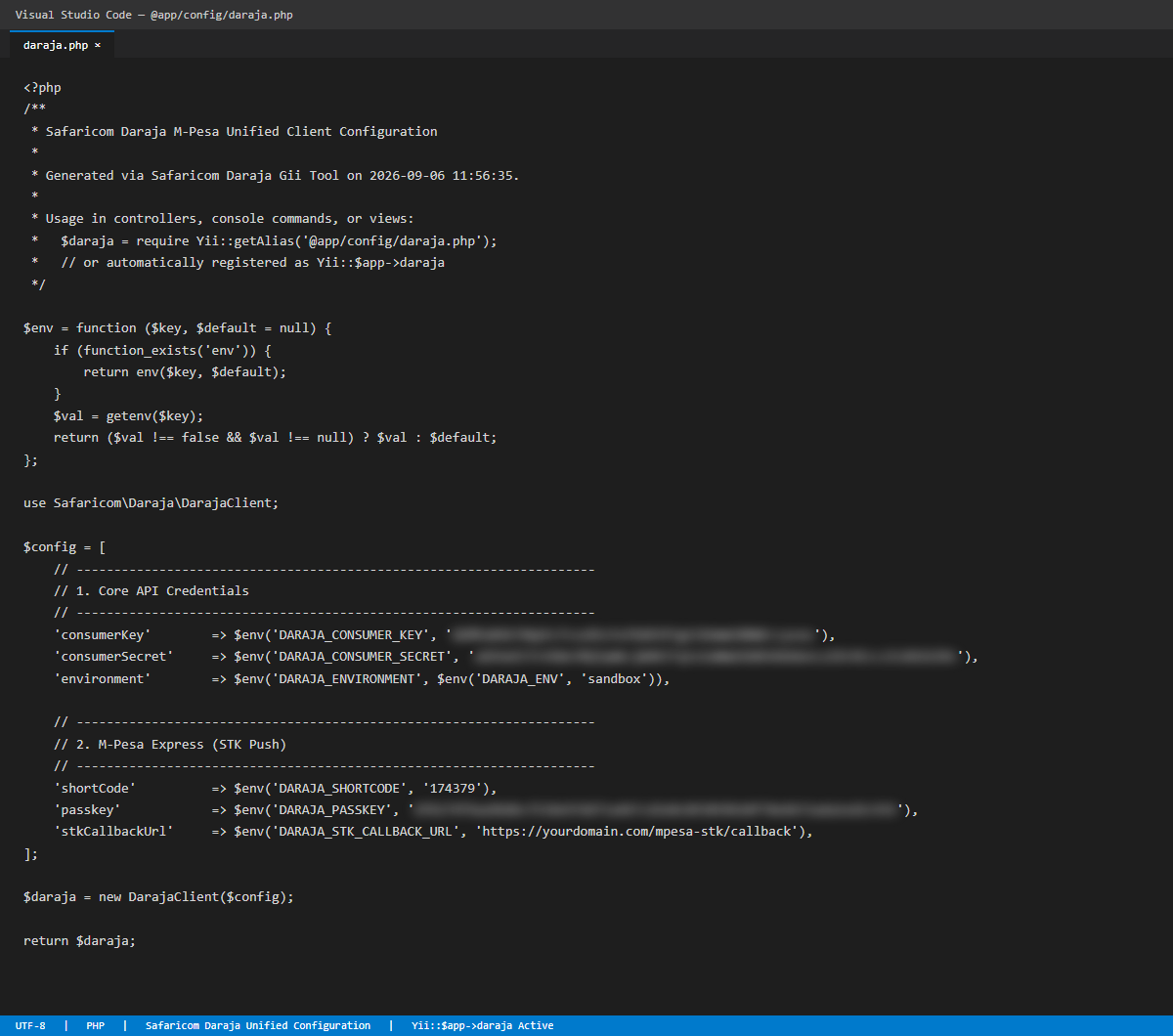 Unified Configuration Output