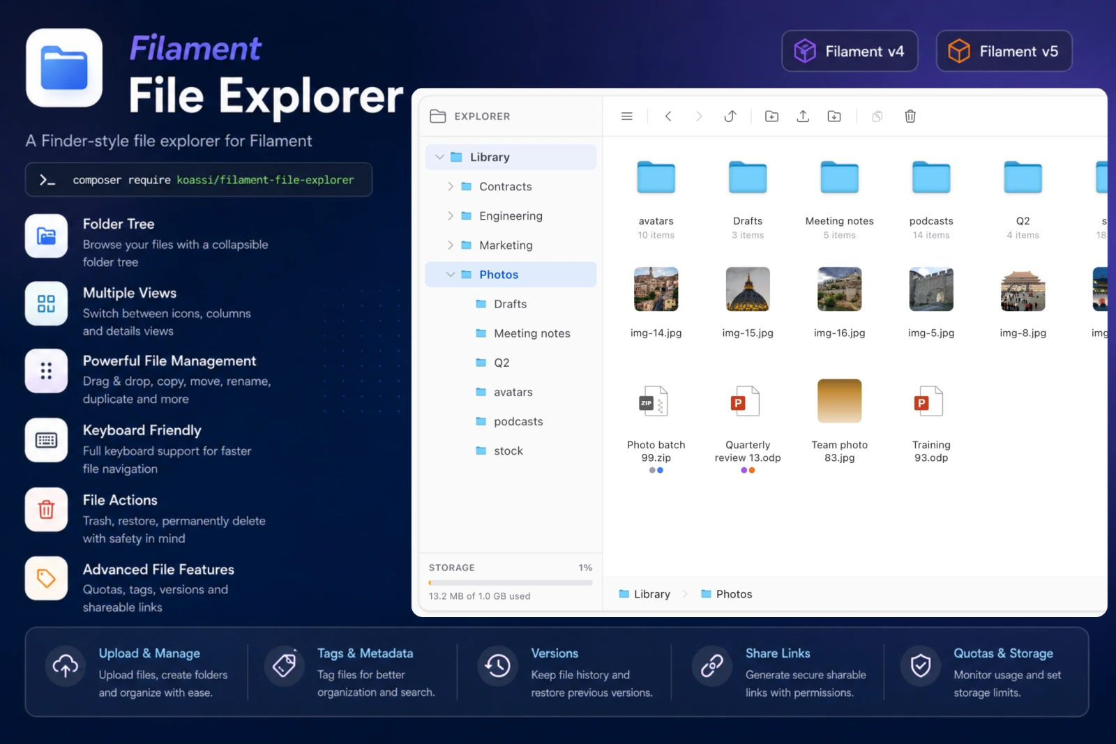 Filament File Explorer