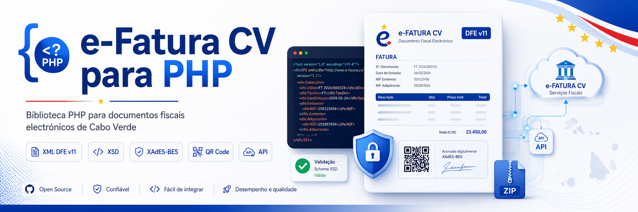 e-Fatura CV para PHP