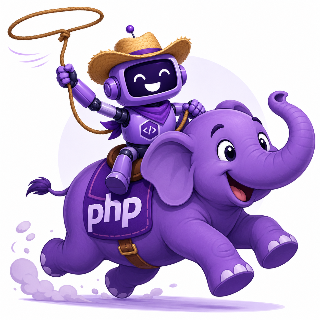 Purple PHP hero graphic