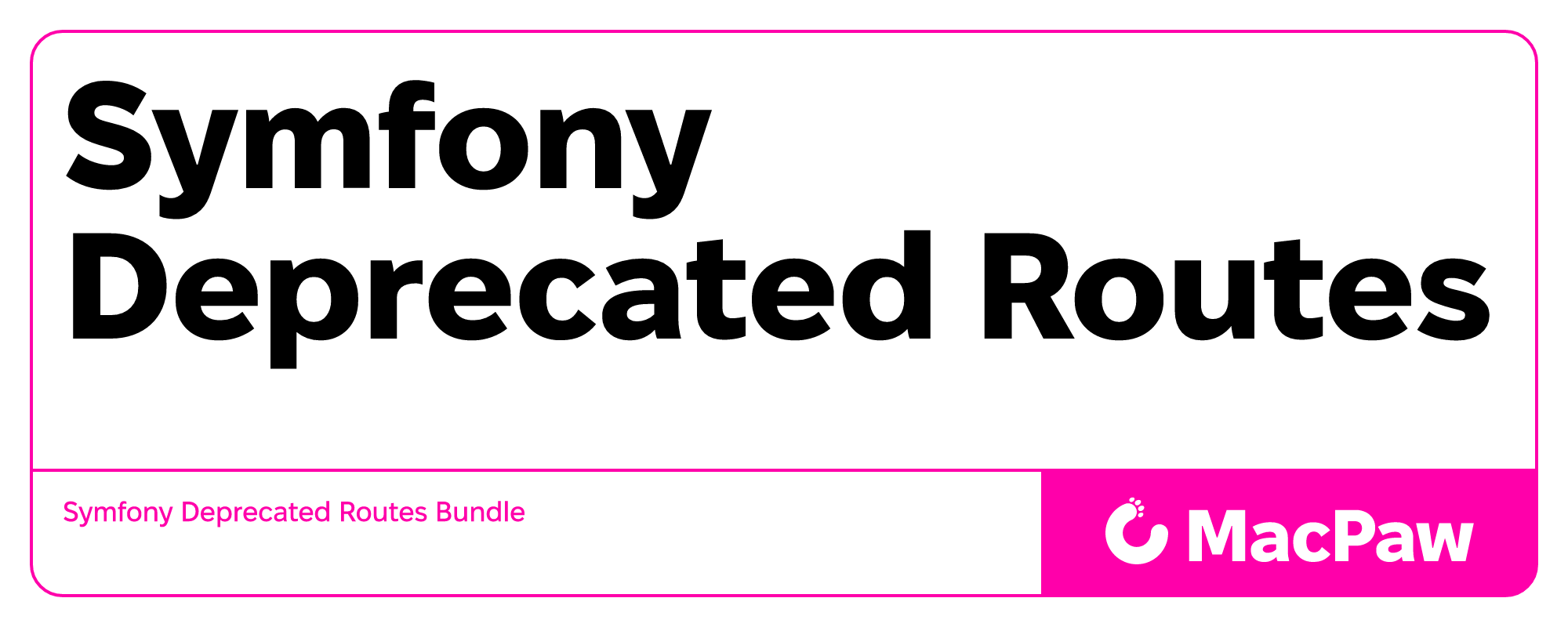 Symfony Deprecated Routes