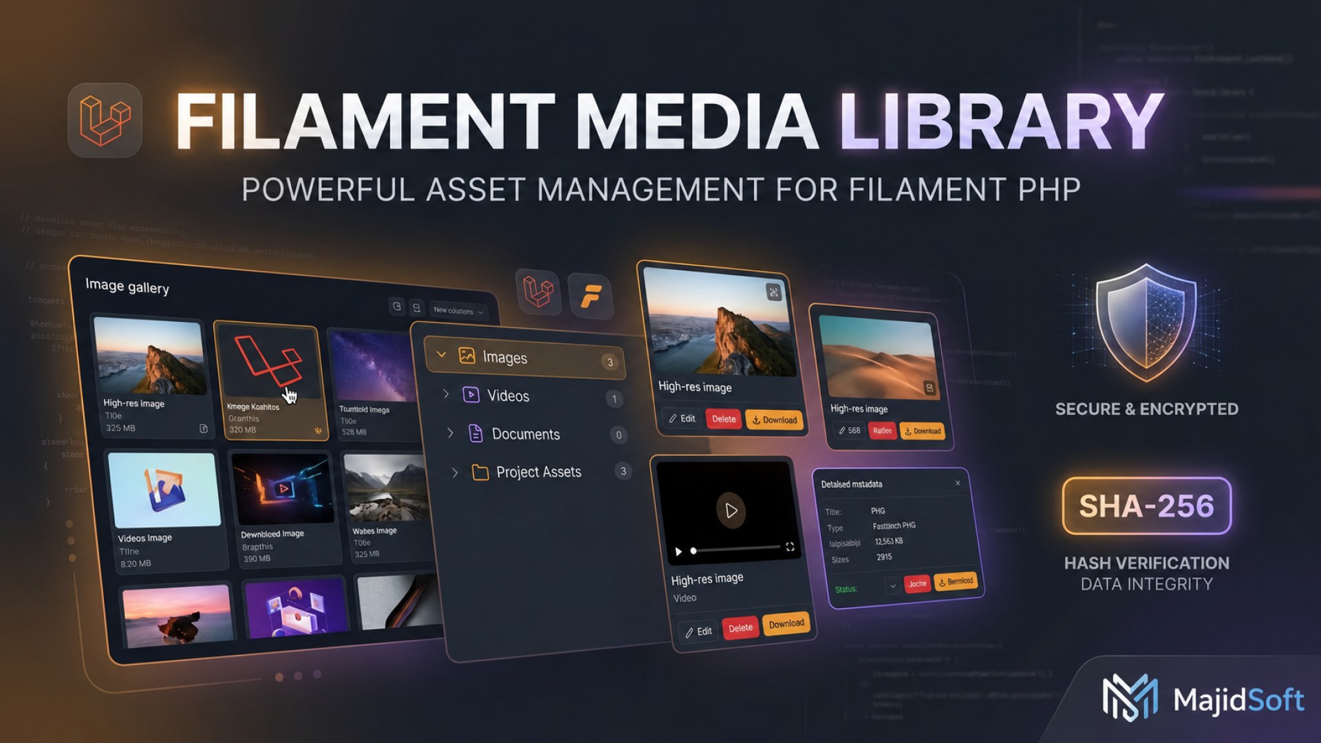 Filament Media Library Banner