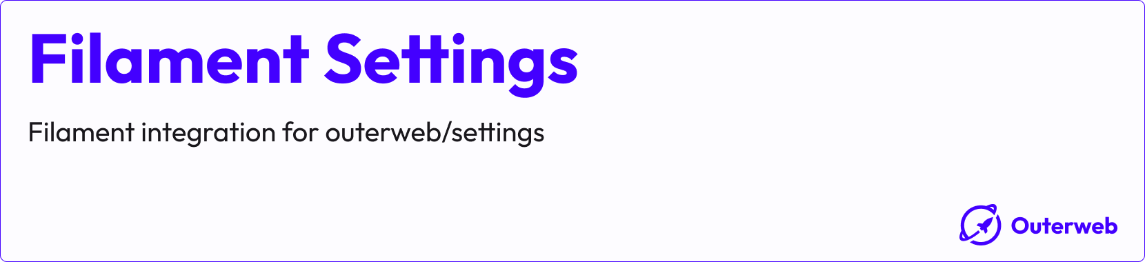 Filament Settings