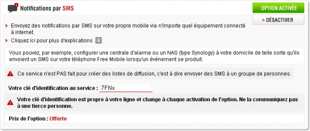 Capture compte Free Mobile