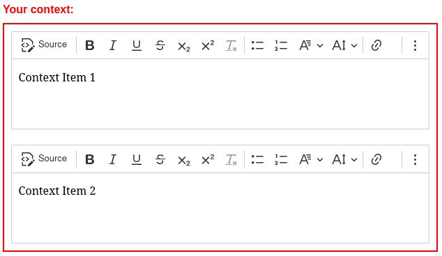 CKEditor 5 Context in Livewire application