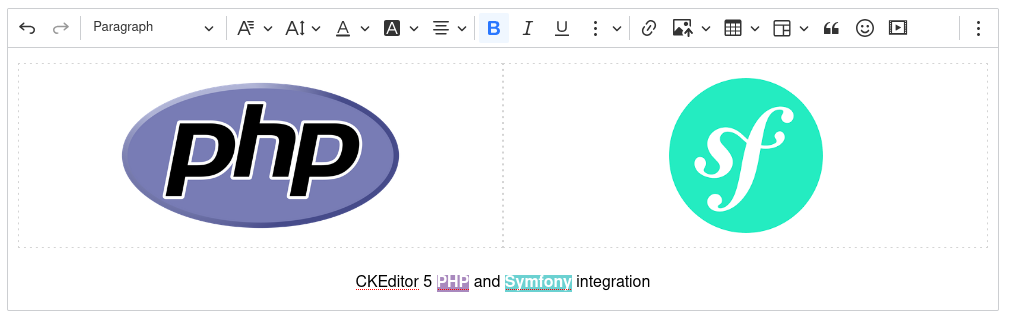 CKEditor 5 Classic Editor in Symfony (PHP) application