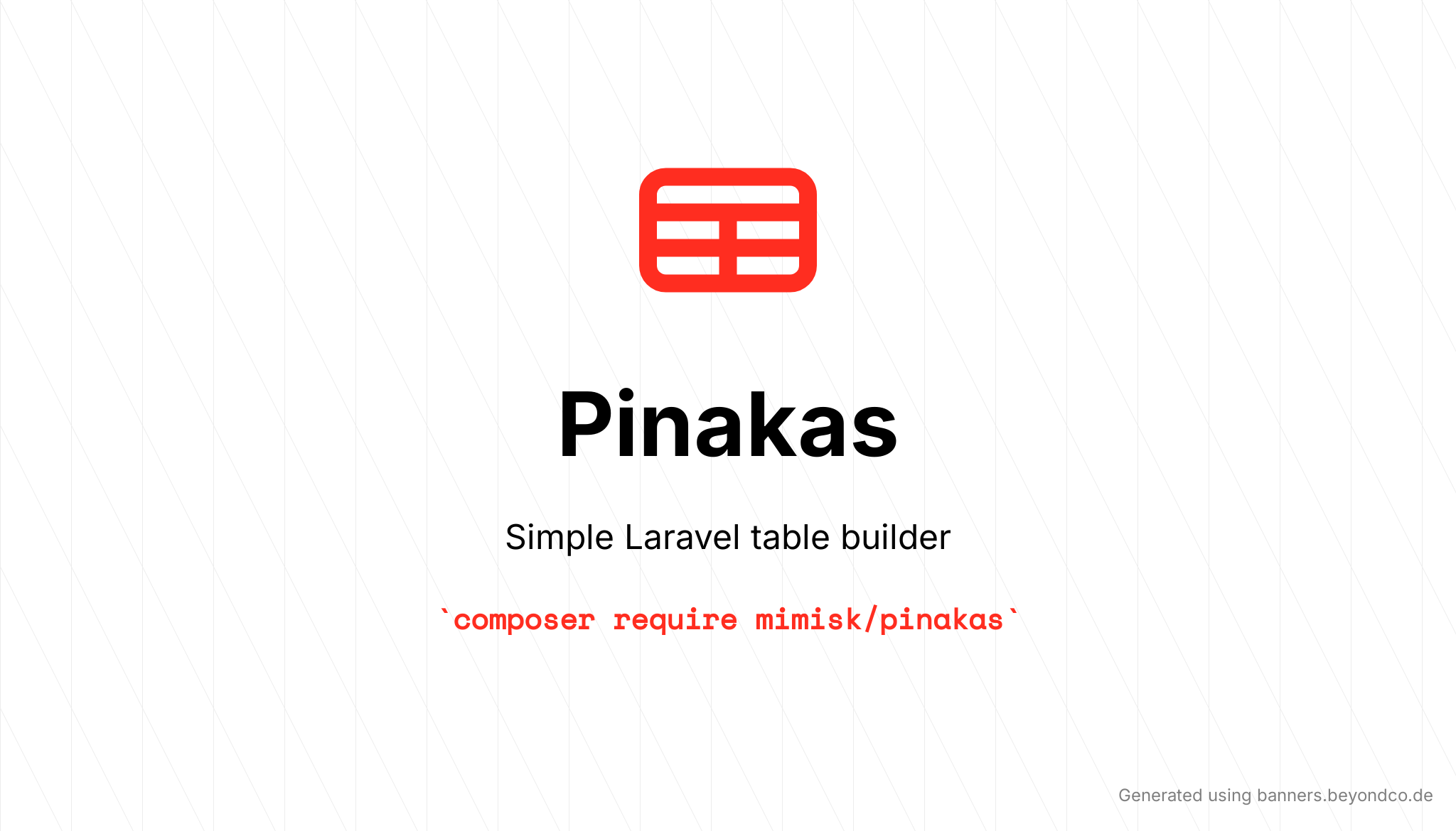 Pinakas table preview