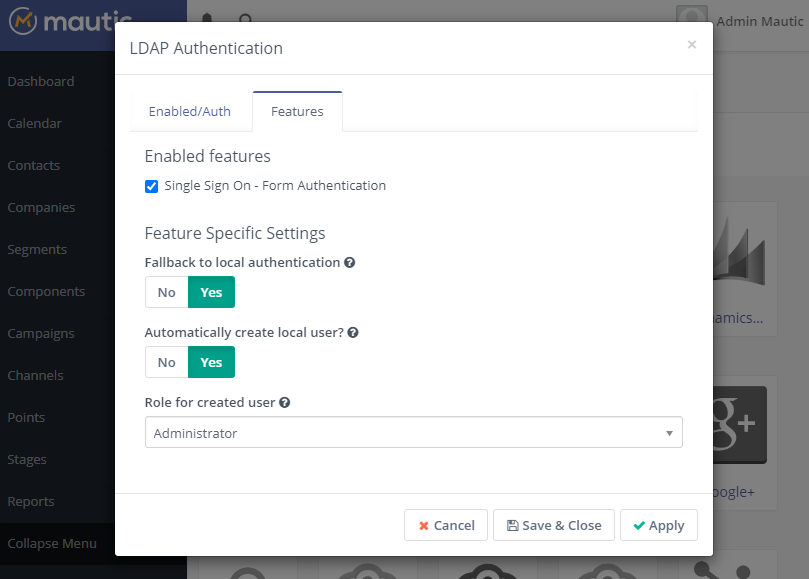 LDAP Auth Plugin - Features