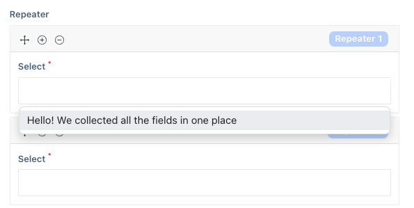 Using other field from query to