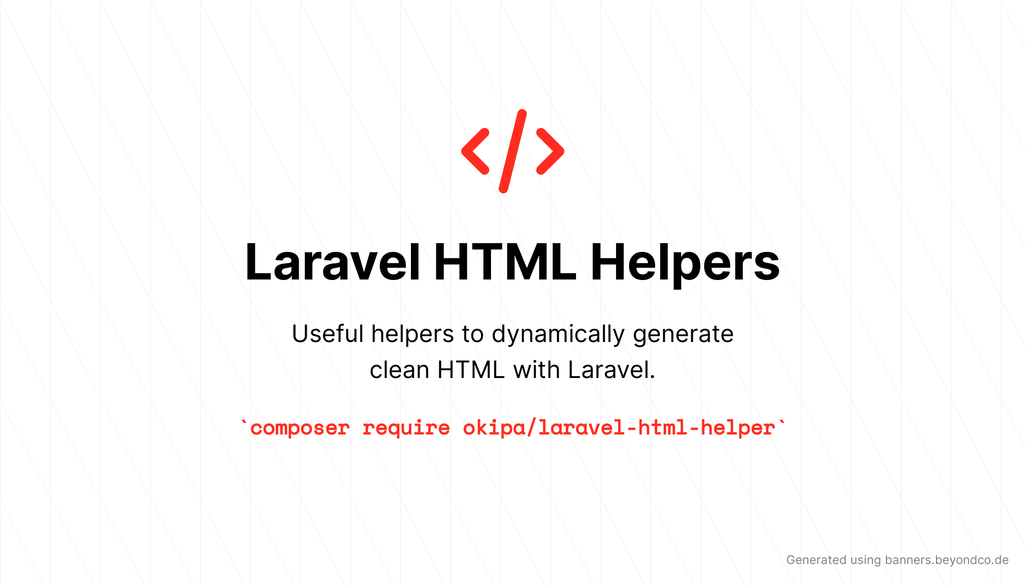 Laravel HTML Helper
