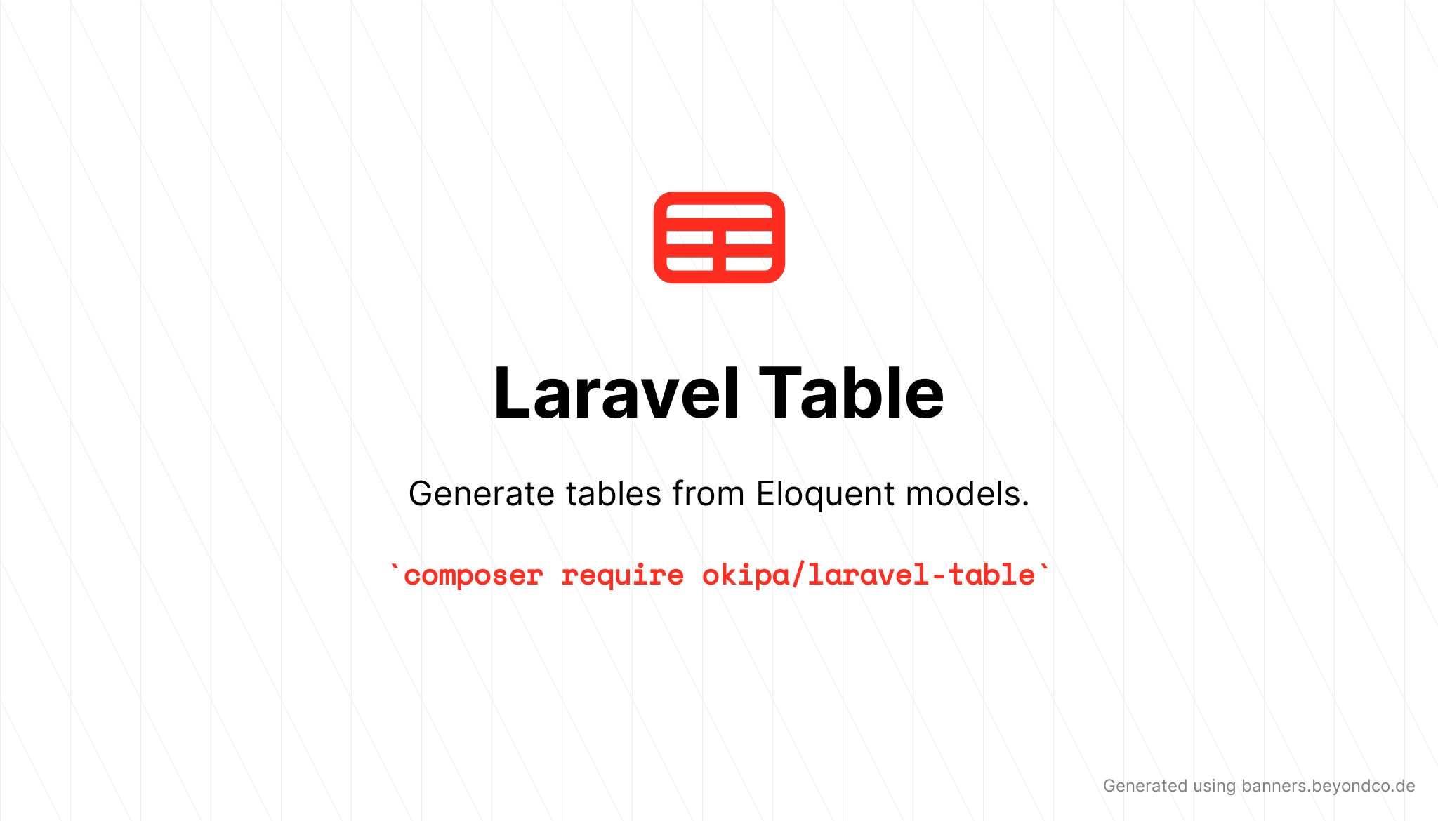 Laravel Table