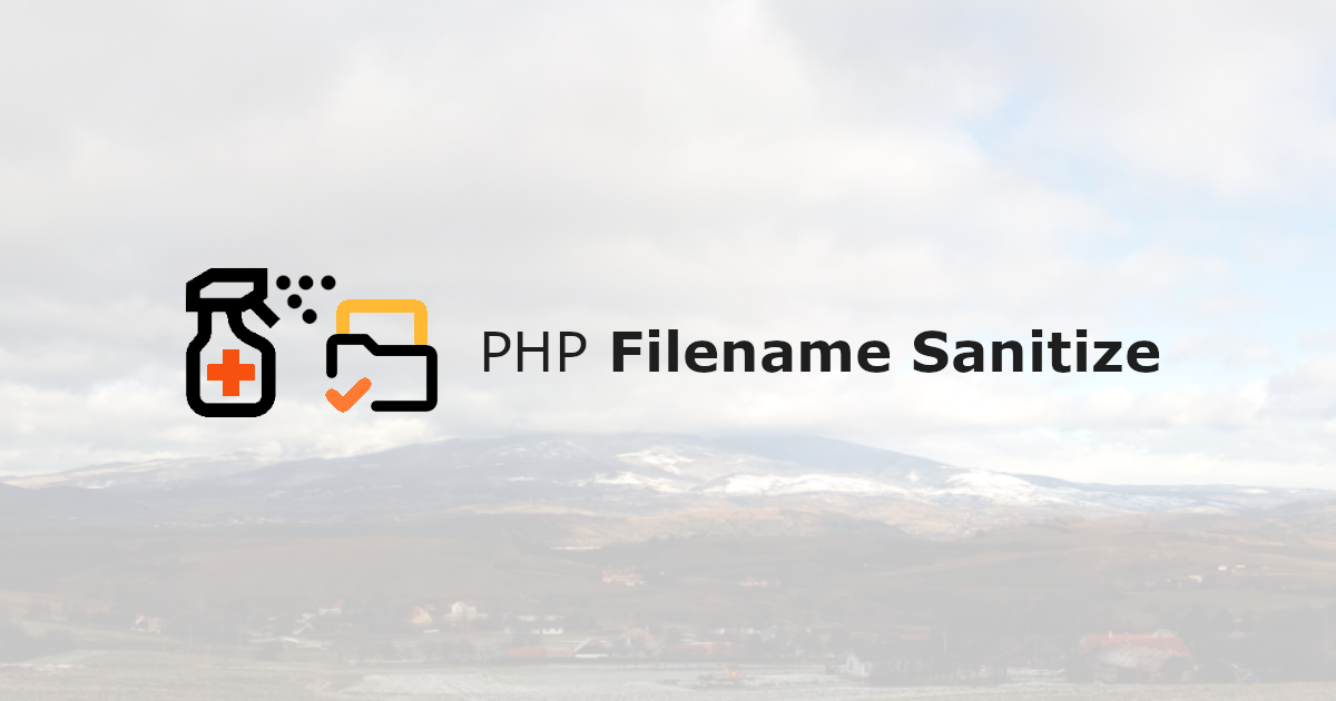 Social Card of PHP Filename Sanitize
