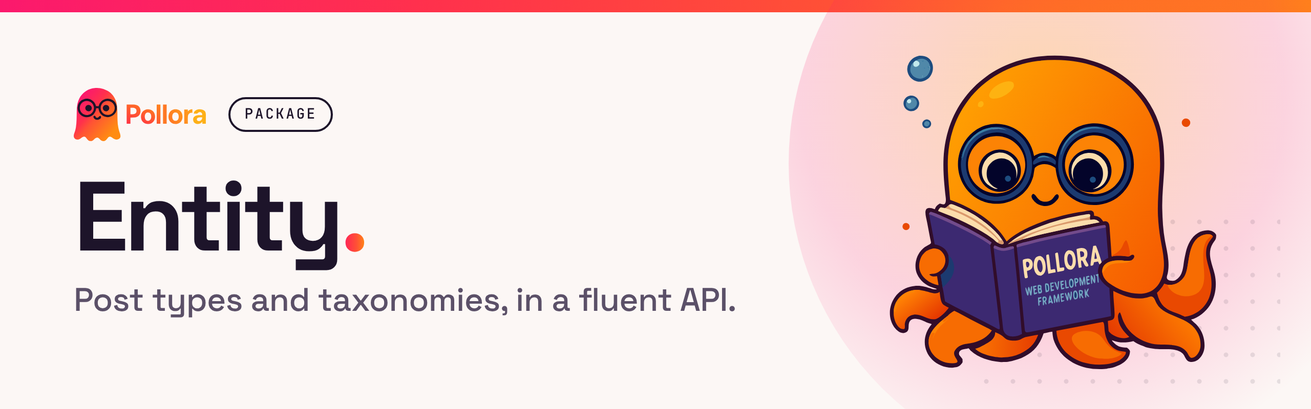 Entity: fluent WordPress post types and taxonomies
