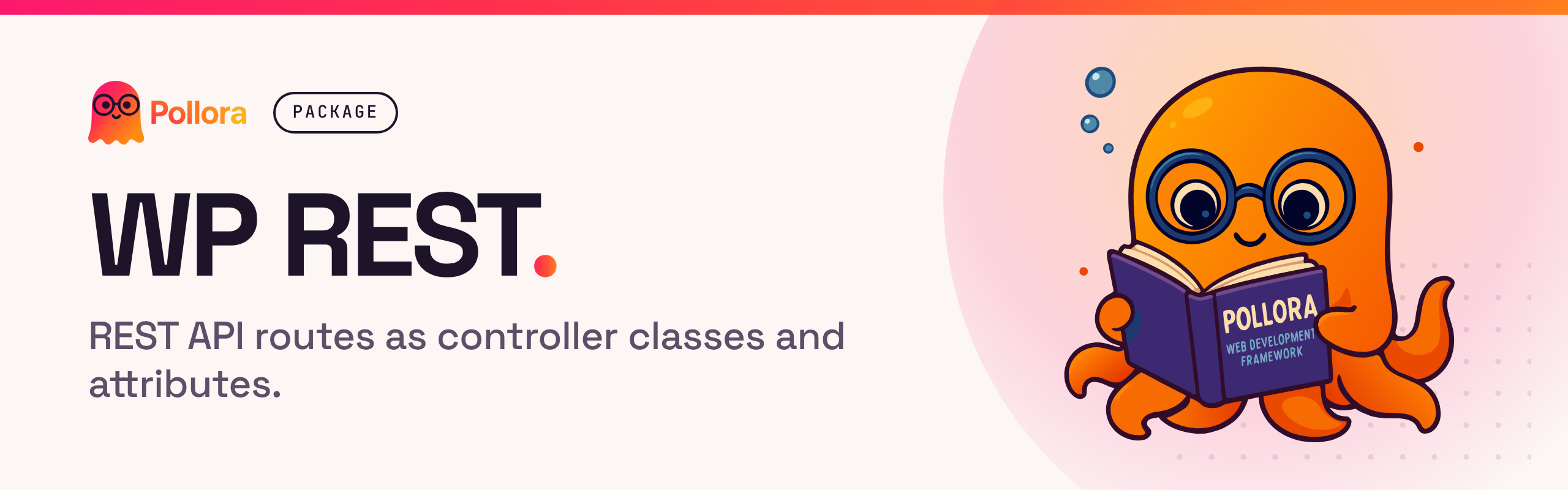 Pollora WP REST: WordPress REST API routes declared with PHP attributes