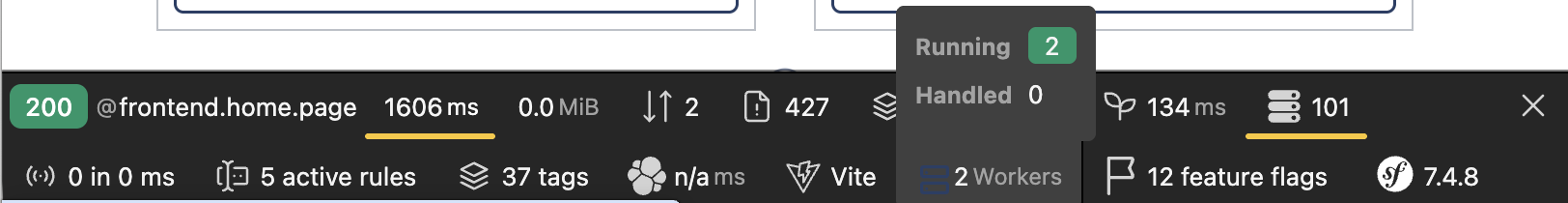 Web Debug Toolbar