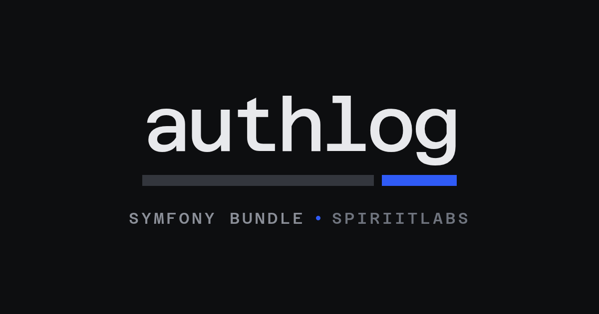 authlog, a Symfony bundle by SpiriitLabs