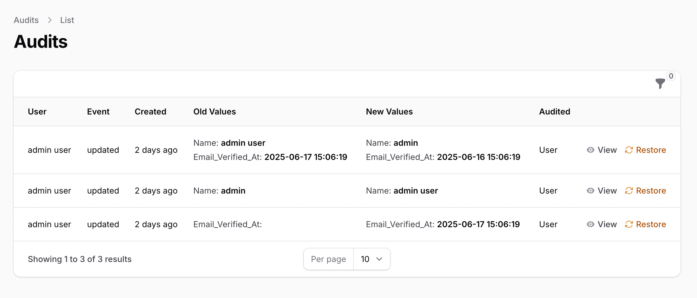 Filament Audit Resource