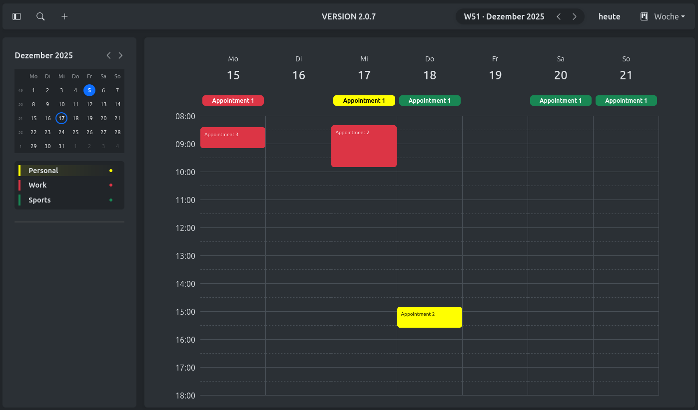 Calendar Preview