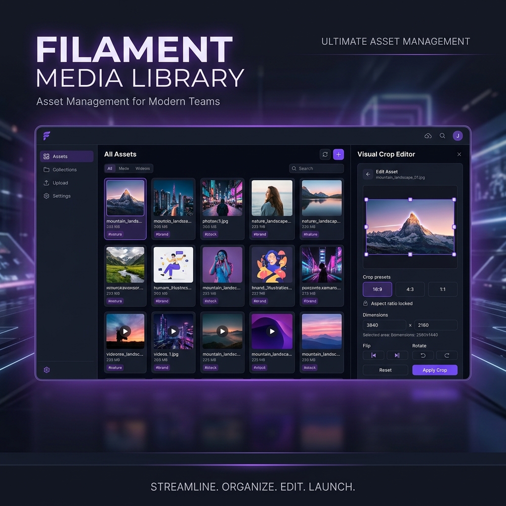 Filament Media Library Banner