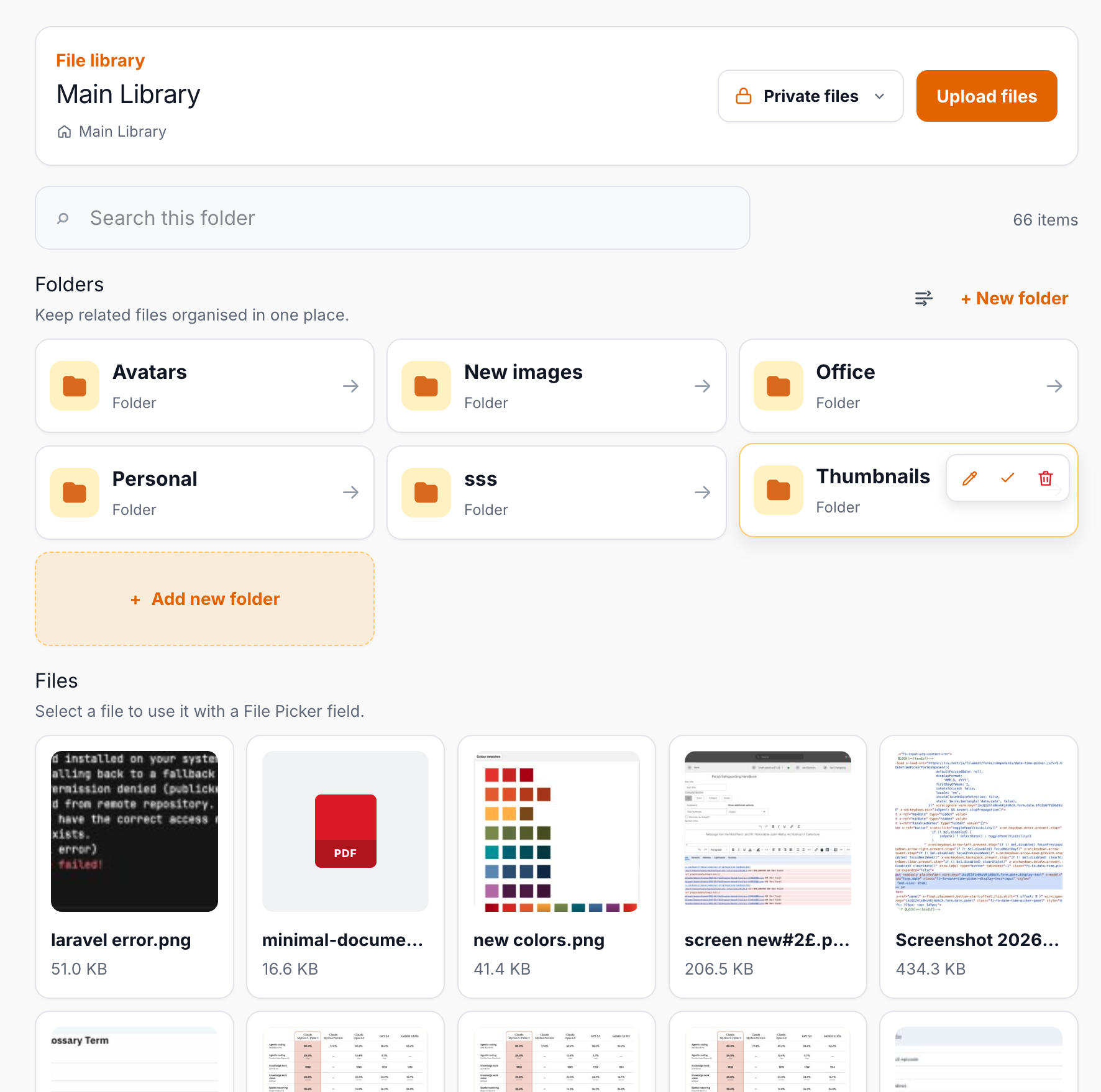 File Manager overview