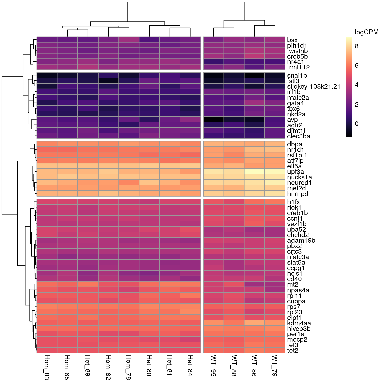 *All DE genes associated with the GO term 'Positive Regulation of Gene Expression'.*