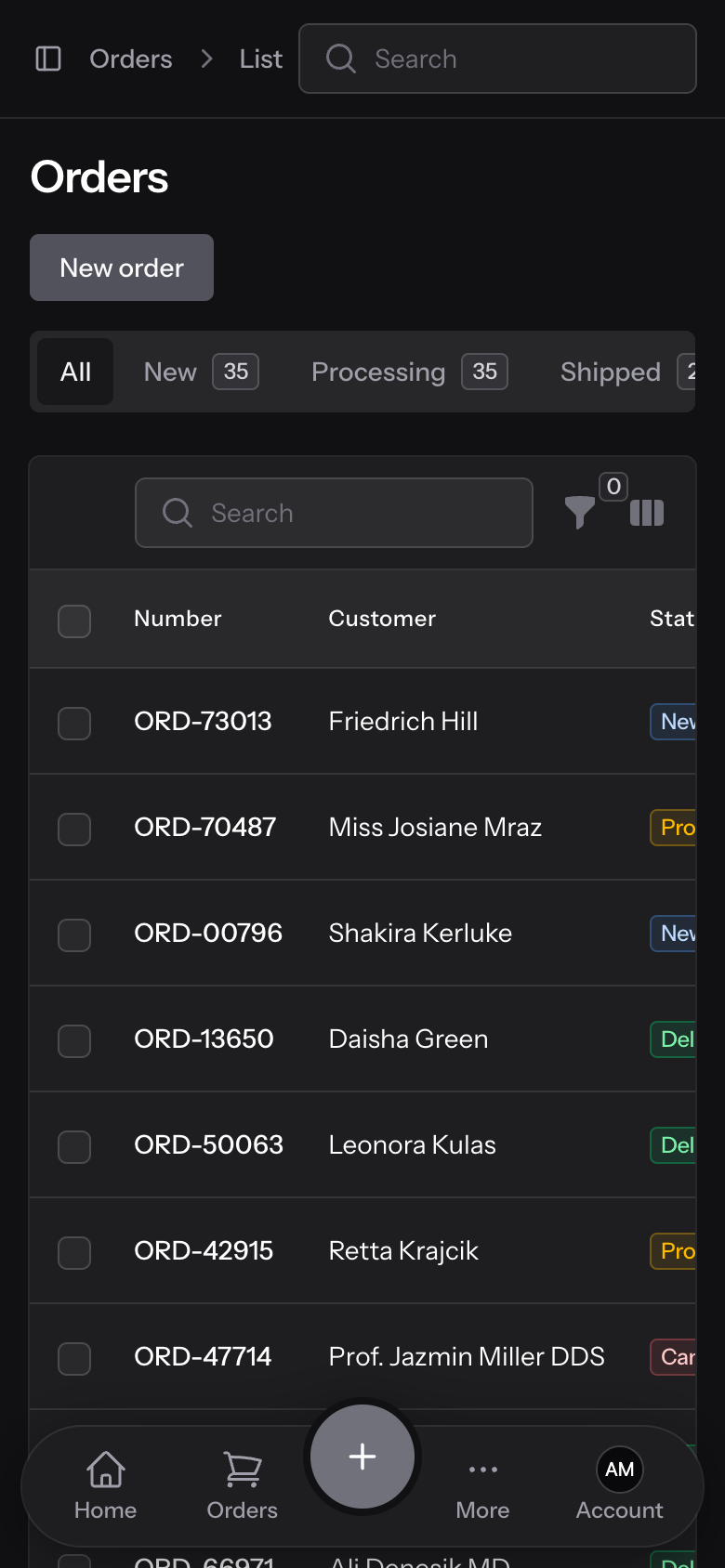 Floating bar, dark