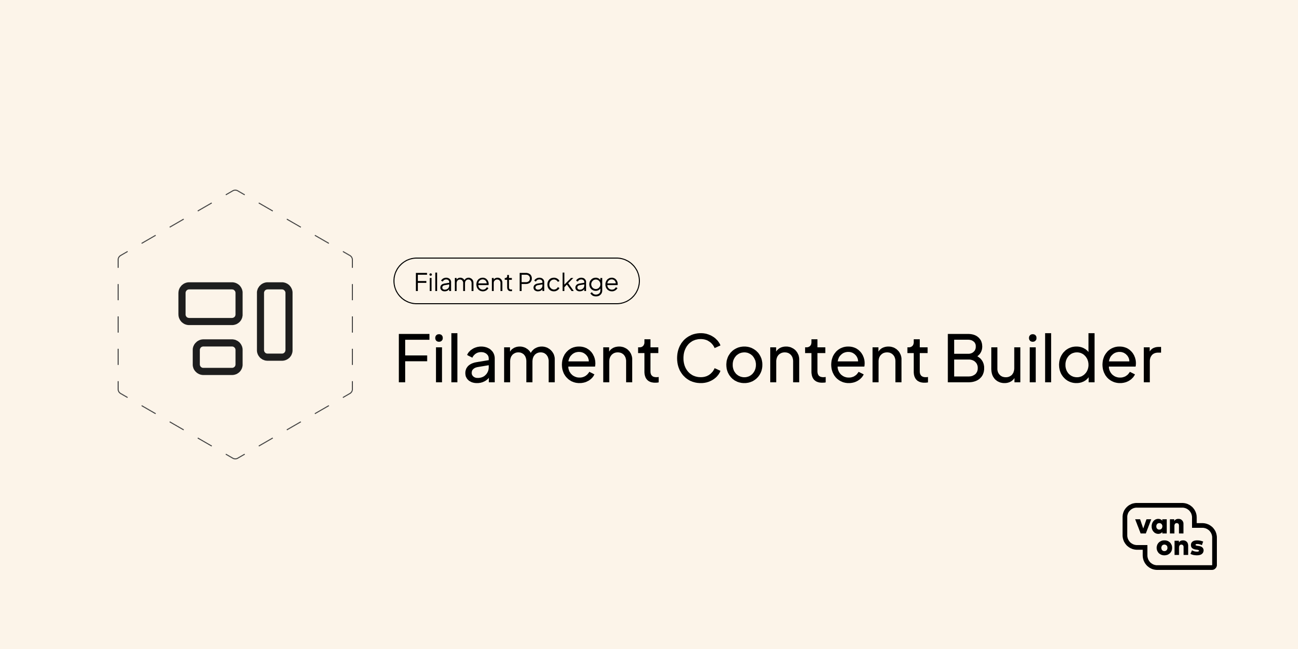 Social card of Filament Content Builder