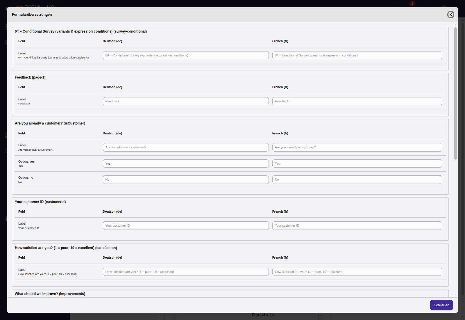 Whole-form translation overview