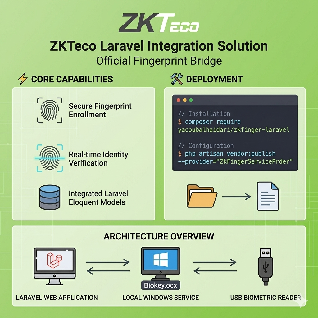 ZKTeco Laravel Integration Solution